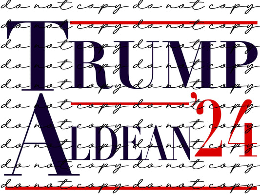 Trump Aldean '24 PNG, Instant Download, Digital Download
