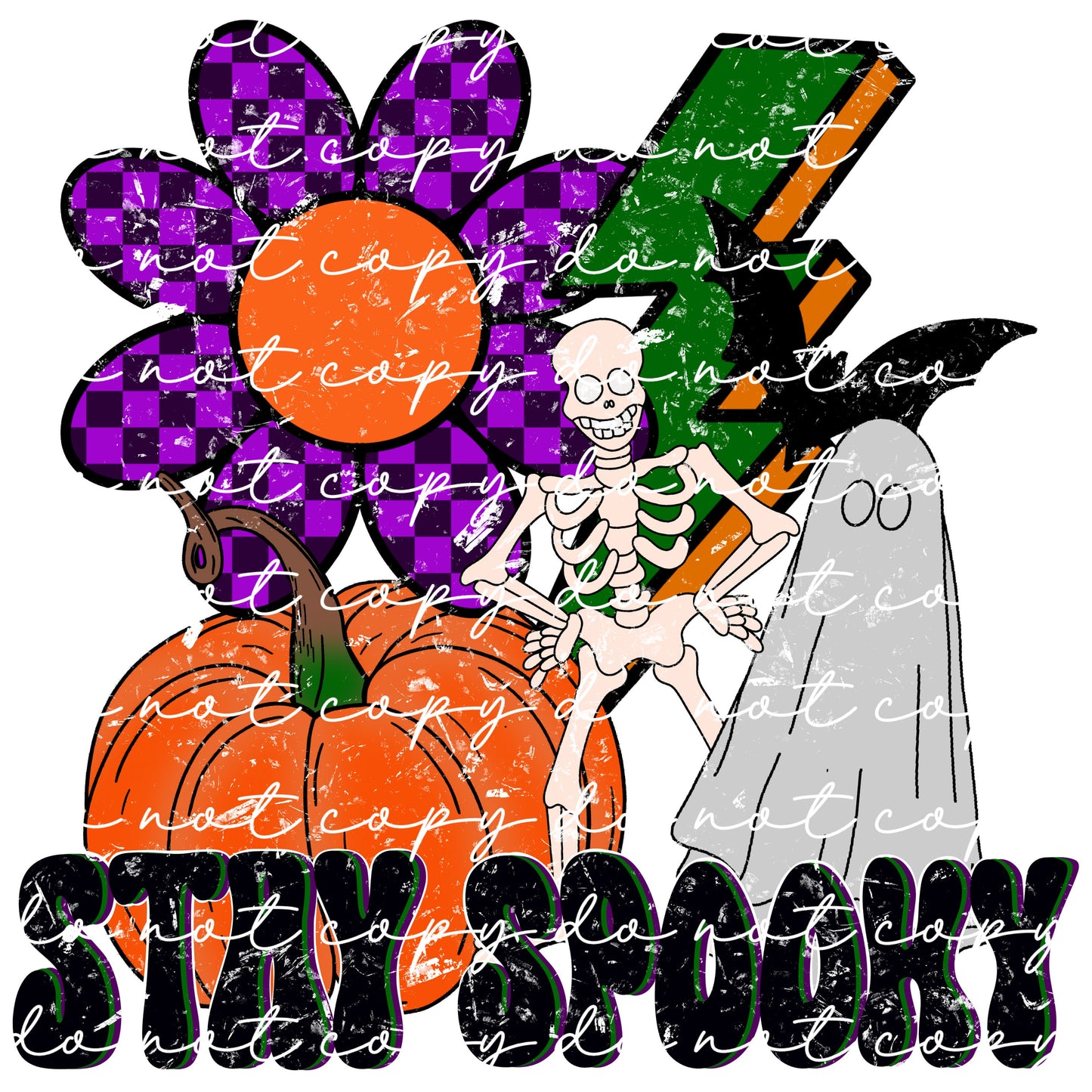 Vintage Stay Spooky PNG, Digital Download, Instant Download