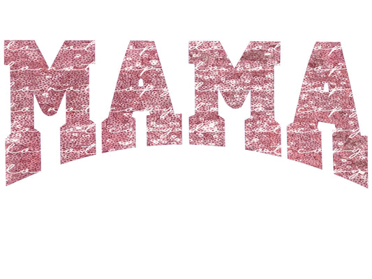 Faux Sequin Pink Mama PNG / Digital Download / Instant Download