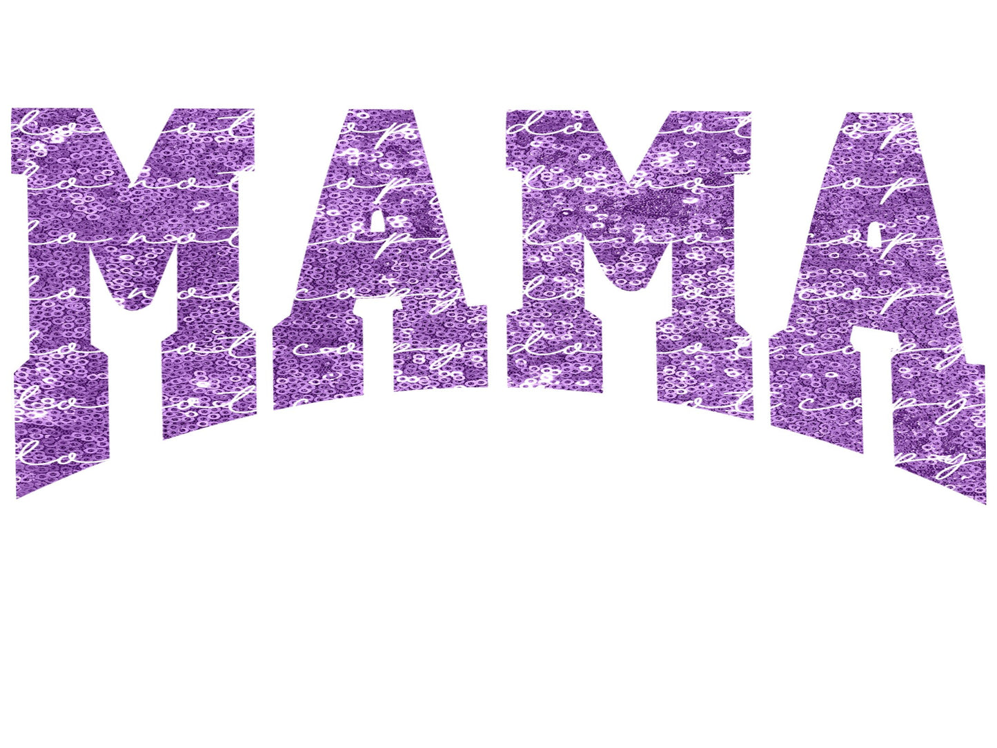 Faux sequin Light Purple Mama PNG / Digital Download/ Instant Download