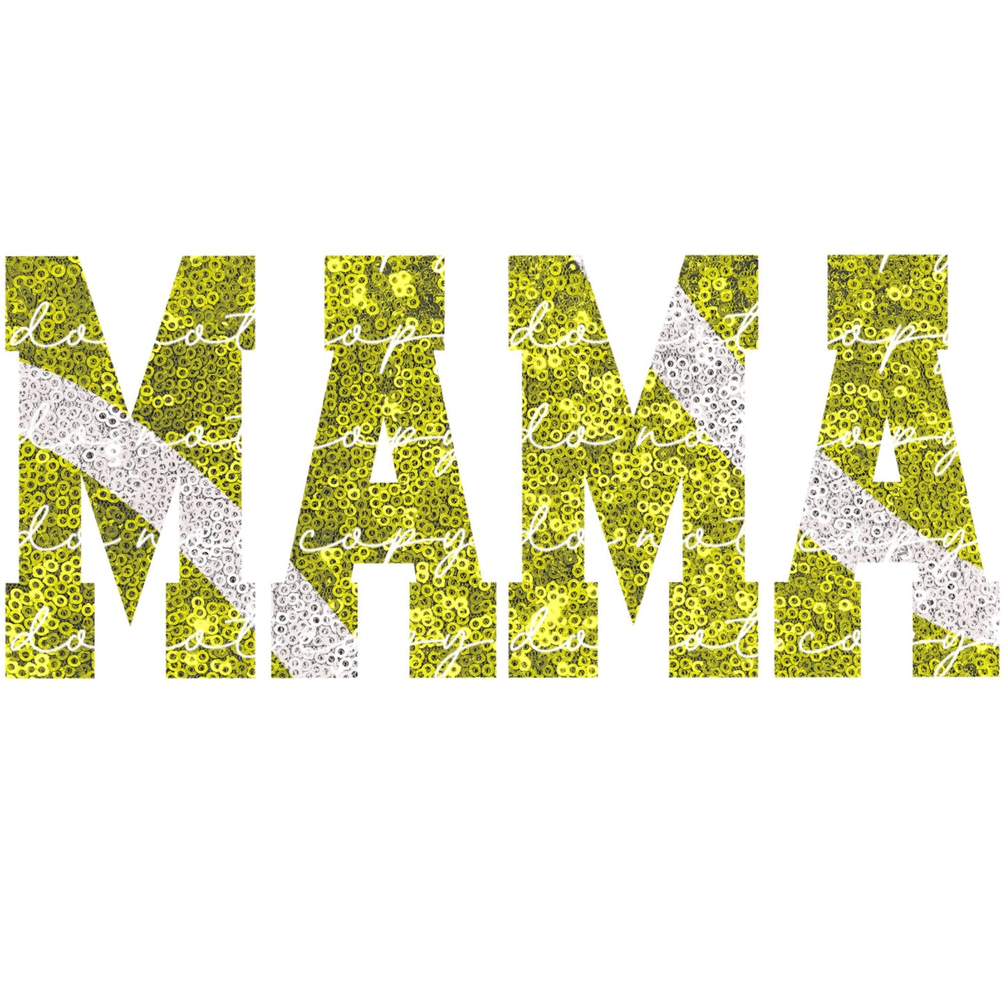 Tennis Mama Faux Sequin PNG / Digital / Instant Download