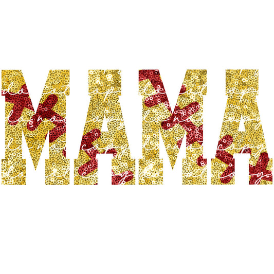 Softball Mama Faux Sequin PNG / Digital Download / Instant Download