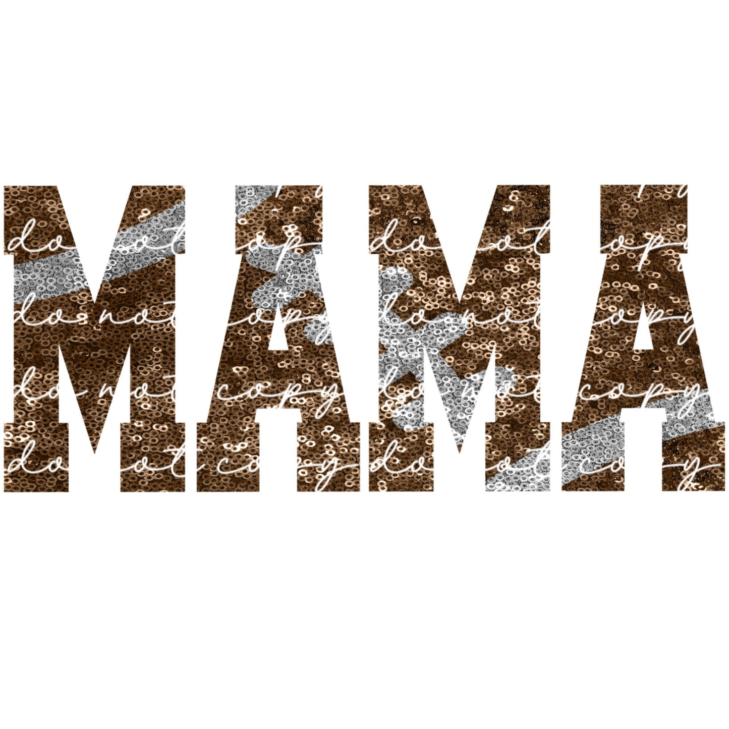 Football Mama Faux Sequin PNG / Digital Download / Instant Download